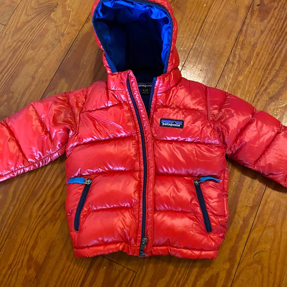 Red infant Patagonia coat
